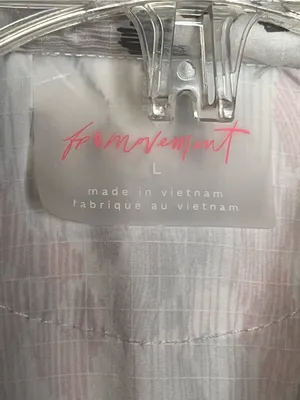 Free People Movement Off The Grid Sz L Utility Vest Ivory Floral Hooded NWT thumbnail 7