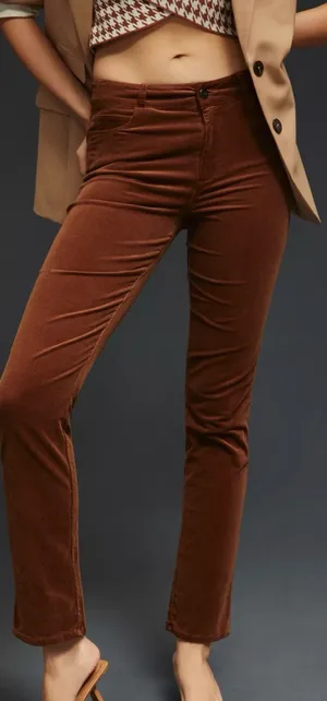 Paige Cindy High-Rise Straight Corduroy Pants size 25 NWT thumbnail 1