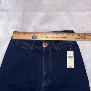 Maeve Anthropologie the Ettie High Rise Wide Leg Cropped Raw Hem Jeans Dark Wash thumbnail 4