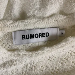 Rumored Ivory Knit Long Sleeve Dress Medium Cottagecore Romantic Pullover Mini thumbnail 5