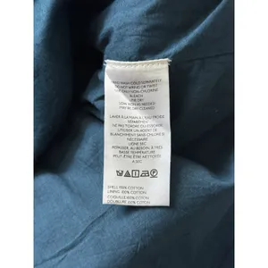 Anthropologie Pilcro Puff-Sleeve Babydoll Romper Playsuit XL Blue Cotton Ruffle thumbnail 8