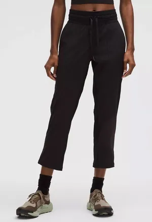 Lululemon Dance Studio Mid-Rise Cropped Black Pants Athleisure Adjustable Sporty thumbnail 1
