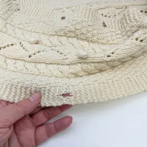 Lands End Cable Knit Detachable Hood Scarf Heritage Winter Resort Lodge Cottage thumbnail 9