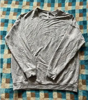 Athleta Long Sleeve Shirt Womens Sz Medium Gray Heathered Rayon Blend‎ Sweater thumbnail 1