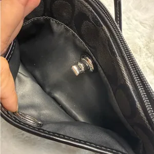Coach Turlock Black Signature Wristlet thumbnail 3