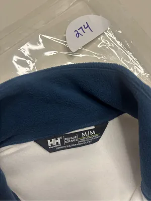 Helly Hansen Sunset 1/2 Zip Fleece Womens Size Medium White Navy Blue Polartec thumbnail 5