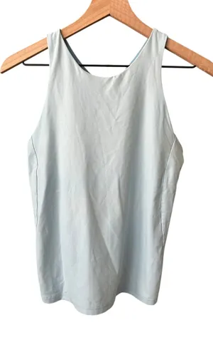 Athleta Conscious Built In Bra Tank Light Blue Large thumbnail 1