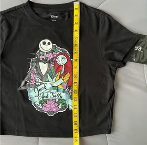 Disney New Juniors' Nightmare Before Christmas Halloween Graphic T-Shirt thumbnail 6