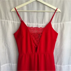 Windsor Lace Plunge Neckline Wide Leg Jumpsuit thumbnail 7