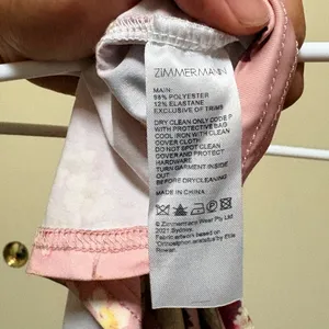 Zimmermann Blush Pink Floral Slip Dress Size 2 US Size M thumbnail 5