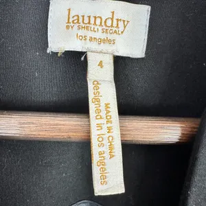 Laundry Shelli Segal Blazer Womens 4 Black‎ Tailored Quiet Luxury Office Chic thumbnail 3