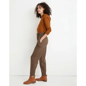 Madewell Plaid Paperbag Tapered Pants thumbnail 2