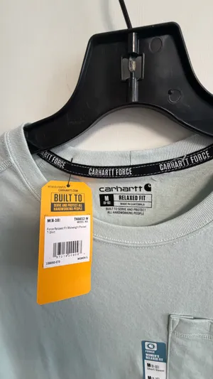 Carhartt Force Women’s Relaxed Fit Midweight Pocket T-Shirt - Size M (8-10) - Mint Green NWT thumbnail 9