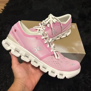 ON CLOUD X 4 petal pink athletic training running lace up shoes sneakers 8.5 new thumbnail 8