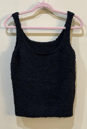 New Skims cozy knit boucle tank tops‎ in Black Size 2X-3X Soft Cozy thumbnail 1