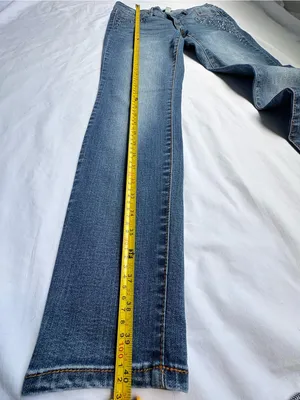 Vintage America Blues Boho Skinny Jeans 8/29 Floral Embroidered Embellished thumbnail 5