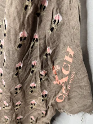 Coach Large Tan Scarf thumbnail 4