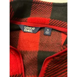 Lands' End Women’s Powder Fleece Quarter Zip Pullover Size M New With Tag thumbnail 5