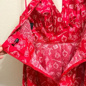 Hell‎ Bunny Red Nautical Print Halter Dress Womens Large Rockabilly Retro Pinup thumbnail 12