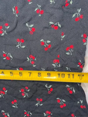 Reformation Womens Cherry Print A Line Mini Sun Dress Size 10 thumbnail 9
