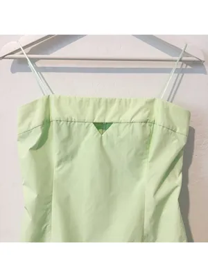 Amanda Uprichard Faith Dress Medium‎ Green Bubble Drop Waist Romantic Coquette thumbnail 4