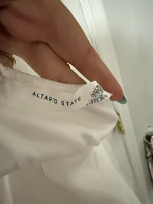 Altar'd State Mini Dress White Medium thumbnail 2