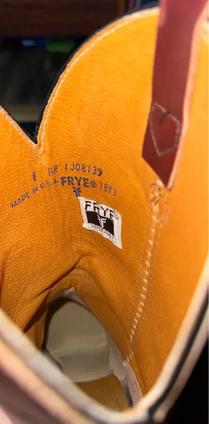 Red Frye Leather Boots Riding 8 thumbnail 2
