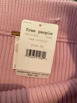 Free People Pink Ribbed Knit Flare Mini Skirt Women’s XS Boho Coquette thumbnail 9
