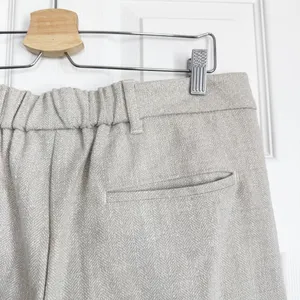 Old Navy Taylor Extra High Rise Beige Herringbone Wide Leg Full Length Trousers thumbnail 8