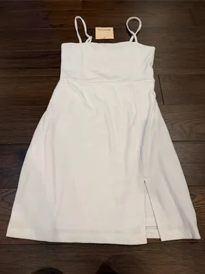 Showpo. Island Babe Mini Ribbed Spaghetti Strap Dress Size 4 NWT - C27-151 thumbnail 5