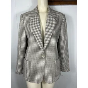 Vintage Women's Blazer New Attitude Div Of Russ Togs Herringbone Size 14 thumbnail 2