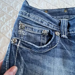 Miss Me Bootcut Bling Western Cowboy Denim Grunge Hip Hop Kendrick Jeans Size 28 thumbnail 10