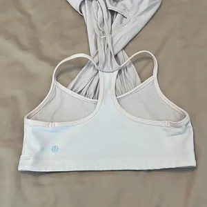 Lululemon size small sleeveless blush workout top built in bra GUC thumbnail 7