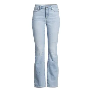 NOBO Jeans Womens Mid Rise Relaxed Bootcut Denim Jean Pants 32” Inseam, NWT thumbnail 3