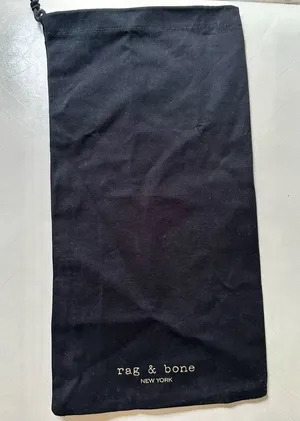 Rag and Bone black drawstring dust bag thumbnail 1