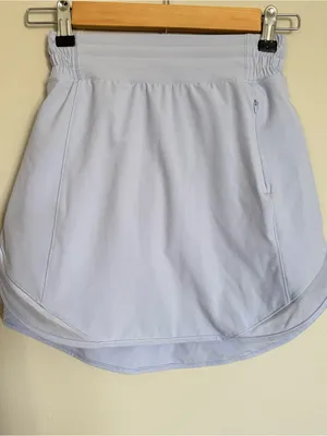 Lululemon Hotty Hot High-Rise Skirt Skort Size 0 Pastel Blue Periwinkle Shorts thumbnail 3