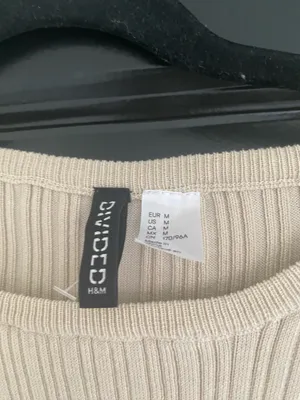 H&M cream mini dress thumbnail 3