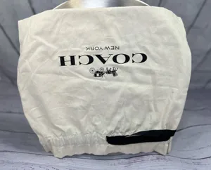 Coach New York Drawstring Dust Bag Purse Handbag Storage Cover 17 x 16 thumbnail 1