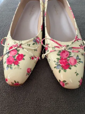 NWOB For Love & Lemons Size 38 / 7.5 Flats Floral thumbnail 4