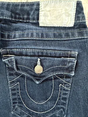 True Religion Y2K Low Rise Straight Dark Wash Jeans thumbnail 8