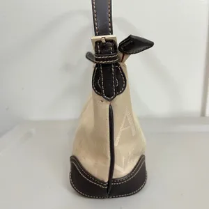 Etienne Aigner True Y2K Small Baguette Crescent Shoulder Bag Canvas Leather Logo thumbnail 3