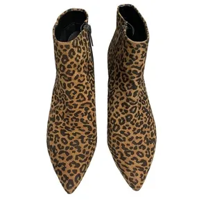 CIRCUS Sam Edelman KIRBY Animal Print Kitten Heel Sz 8 Ankle Booties NEED REPAIR thumbnail 4