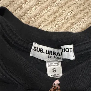 Sub_Urban Riot Black Crewneck Sweater with Heart thumbnail 2