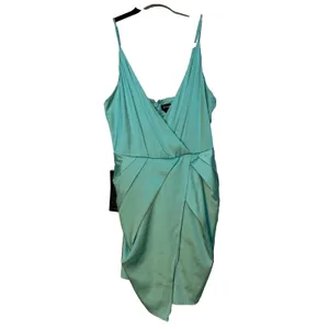 Bebe Mini Dress Sleeveless V-Neck Ruched Cocktail Party Dress‎ thumbnail 2