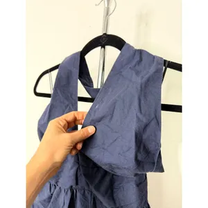 Yumi Kim Midi Dress Navy Floral Halter Neck Tie Back thumbnail 4