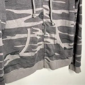 Others Follow‎ gray camouflage full zip jacket size medium thumbnail 2