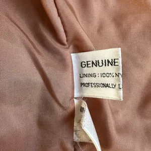 Vintage Brown Genuine Leather Overcoat Trench Coat Limited Express Coat Size M thumbnail 9