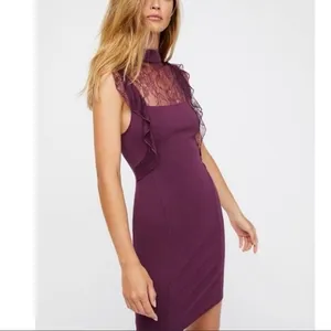 Free People Beaumont Muse Dress - Plum thumbnail 3