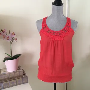 Coral blouse Red thumbnail 7