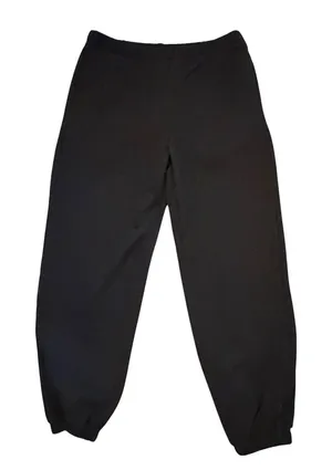 Parke Black Fleece‎ Lined Jogger Sweatpants Elastic Waist L/XL Lounge Cozy thumbnail 1